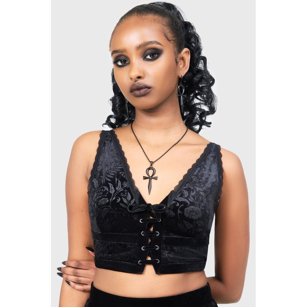 Killstar - Vipers Nest Bralet - Zwart